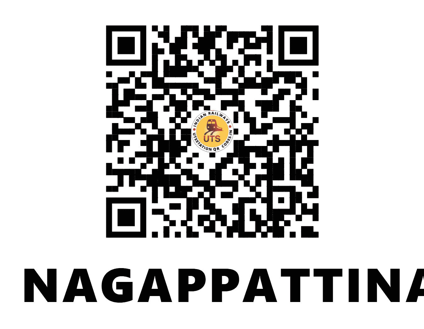 UTS QR Code for NAGAPPATTINAM - NGT (SR - TAMIL NADU)